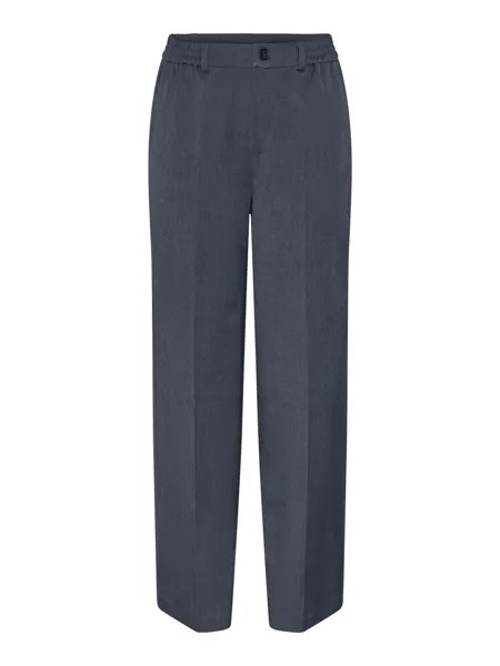 Широкие брюки со складками Pieces CAMIL, темно-синий