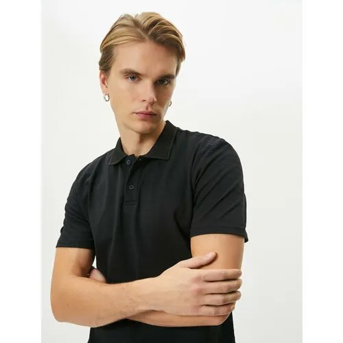 Поло KOTON, размер M, черный