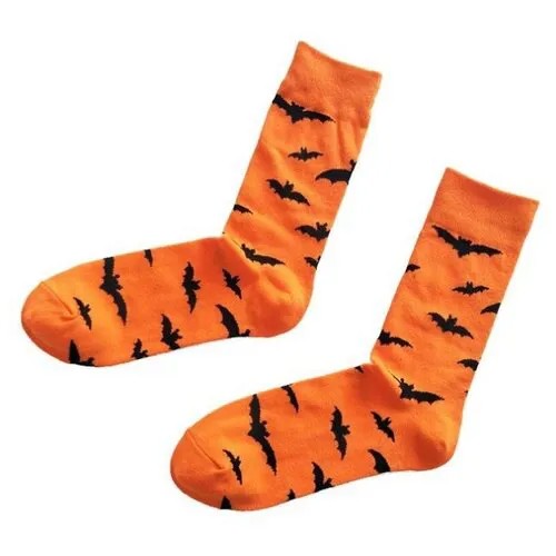 Носки мужские на Halloween / носки женские на Хеллоуин с летучими мышками (р.38-44)