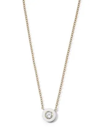 IPPOLITA колье Stardust Solitaire из желтого золота с бриллиантами