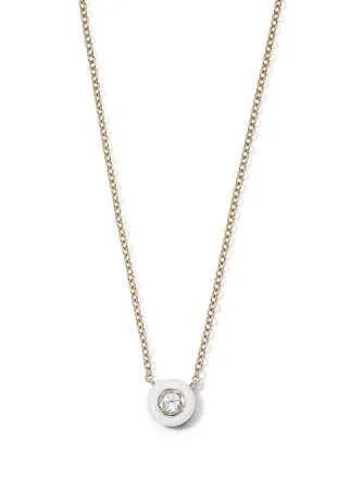 IPPOLITA колье Stardust Solitaire из желтого золота с бриллиантами