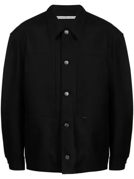 Alexander Wang куртка-рубашка на пуговицах, черный