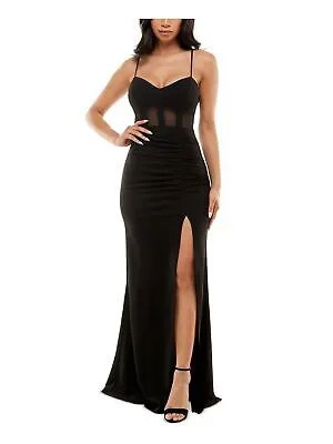 Женское вечернее платье EMERALD SUNDAE с черным корсетом и разрезом на талии для юниоров XS