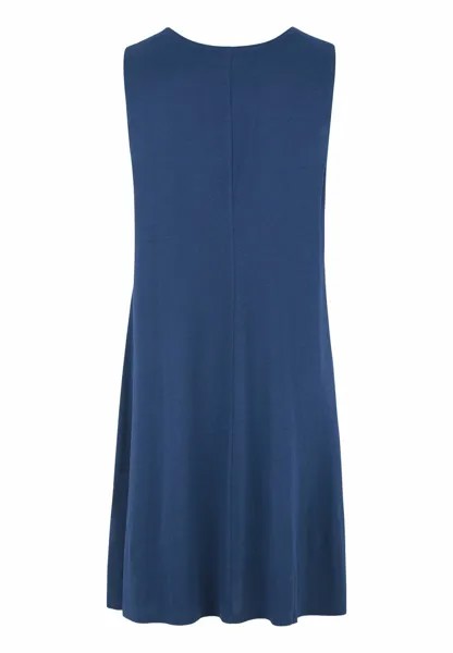 Платье из джерси V-Neck, Sleeveless Cellbes of Sweden, синее
