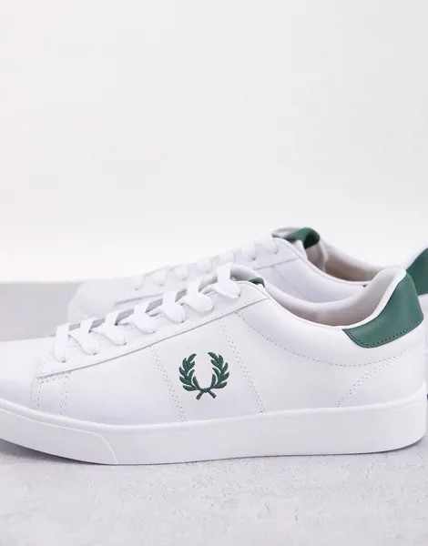 Кожаные кроссовки белого цвета и цвета слоновой кости Fred Perry Spencer-Белый