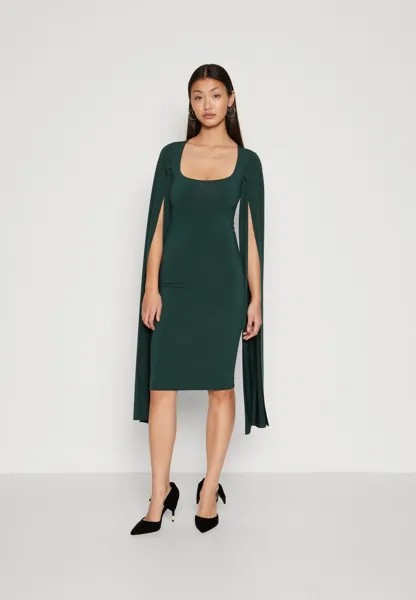Платье из джерси SANSA CAPE SLEEVE MIDI WAL G., цвет forest green