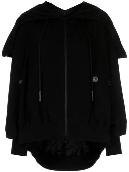 Куртка с объемным воротником Yohji Yamamoto, черный