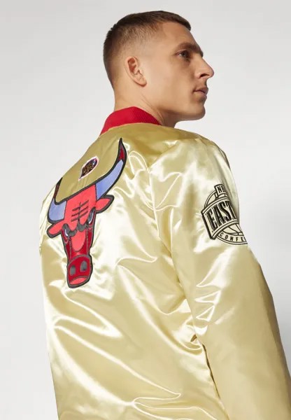 Бомбер Nba Chicago Bulls Team Lightweight Jacket Mitchell & Ness, золотой