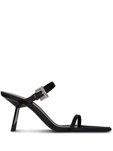 Мюли Hope 75 с пряжками Saint Laurent, черный