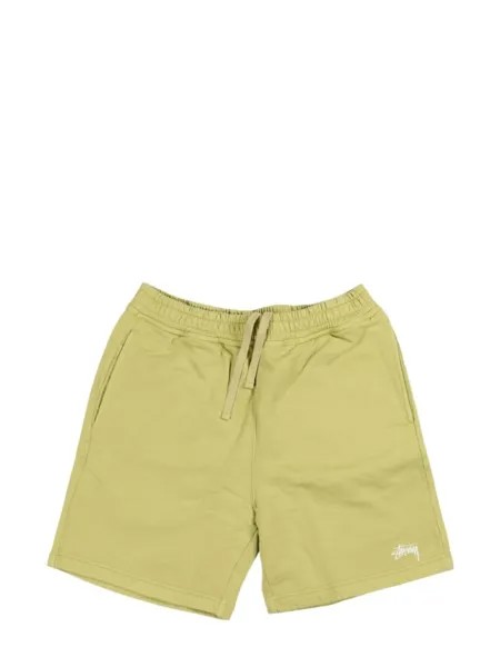 Stüssy хлопковые спортивные шорты, зеленый