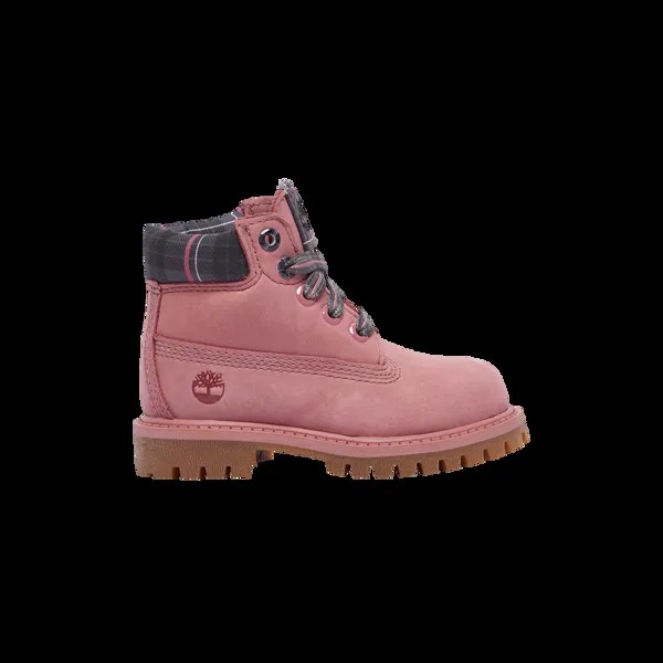 6-дюймовые ботинки премиум-класса для малышей Timberland, розовый