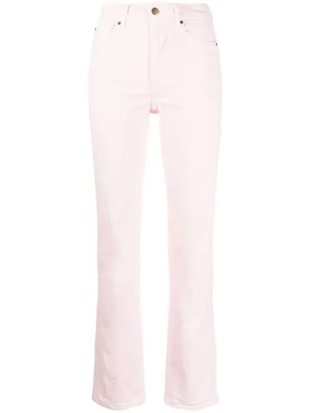 Прямые джинсы средней посадки Bonpoint, розовый