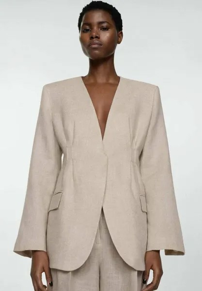 Короткое пальто Turqueta Mango, бежевое