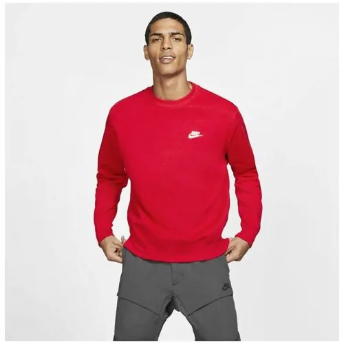 Свитшот спортивный NIKE NSW CLUB CRW BB HOODIE, размер L, , красный