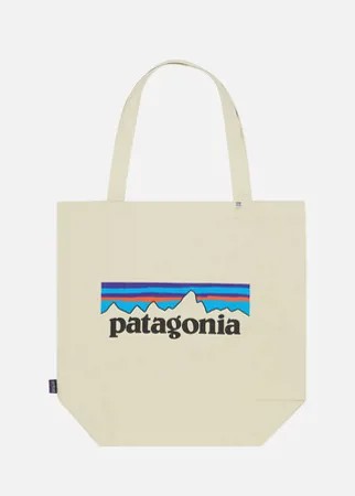 Сумка Patagonia Market Tote Logo, цвет бежевый