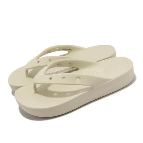 Crocs Classic Platform Flip W Beige Women Slip On Sandals Flip Flop 207714-2Y2