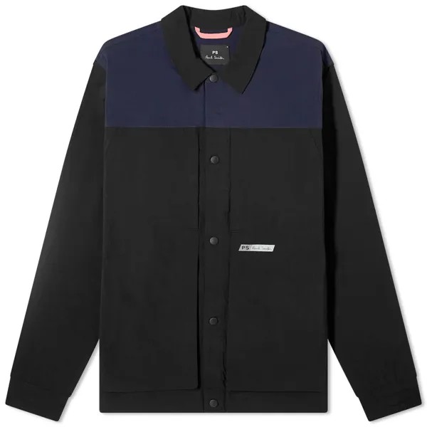 Куртка Paul Smith Panel Overshirt, черный