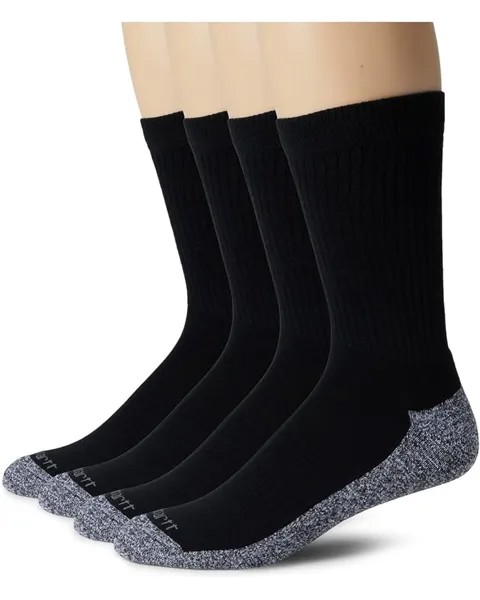 Носки Carhartt Midweight Crew Socks 6-Pack, черный