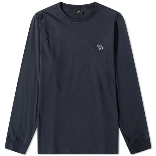 Футболка Paul Smith Long Sleeve Zebra Logo Tee