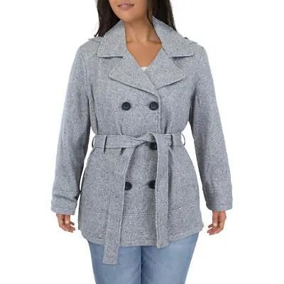 Детали INTL Женская черно-белая флисовая теплая флисовая куртка-пальто XXL BHFO 9665