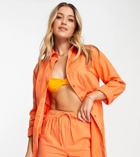 Пляжные шорты оранжевого цвета от комплекта Esmee Exclusive-Оранжевый цвет