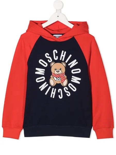 Moschino Kids худи в стиле колор-блок