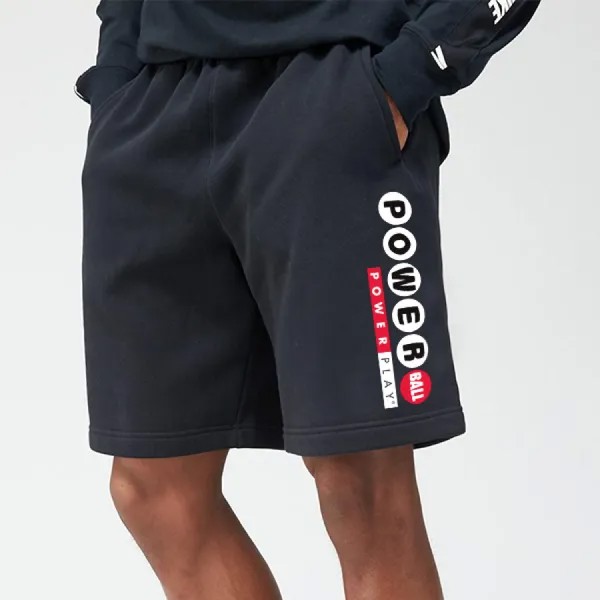 Powerball Мужские шорты Swoosh Уличная мода Повседневные спортивные штаны Эластичный пояс Шорты на шнуровке Спортивная одежда