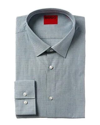 Boss Hugo Boss Slim Fit Классическая Рубашка Мужская Синяя 16,5