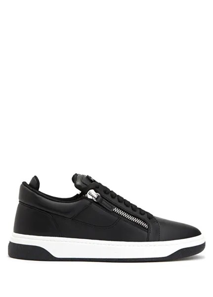 Мужские кожаные кроссовки Giuseppe Zanotti, черный
