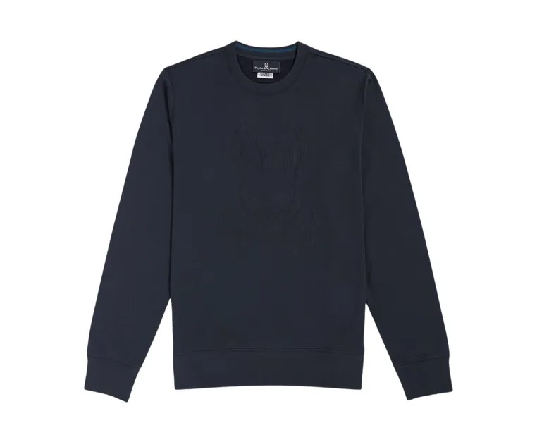 Темно-синяя толстовка с логотипом Psycho Bunny Siddick B6S226Q1FT-NVY, синий