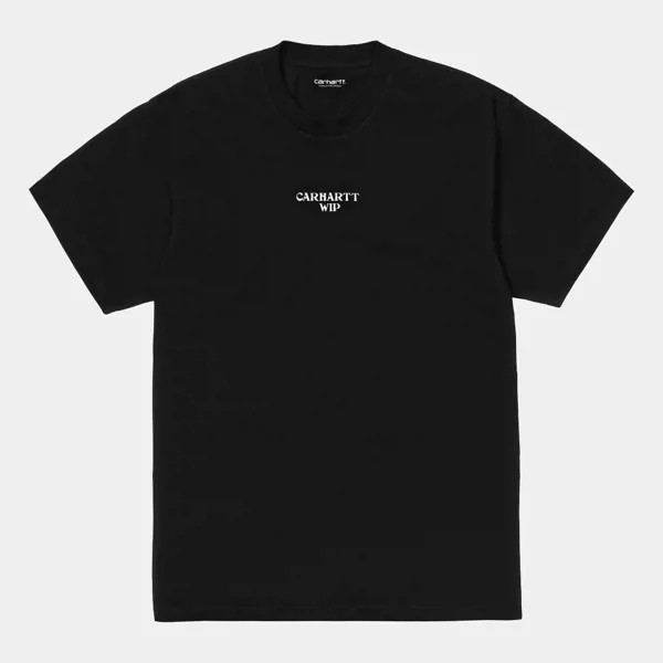 Футболка  CARHARTT WIP S/S Panic T-Shirt Black / White 2021