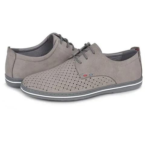 Полуботинки PIERRE CARDIN мужские летние HM22SS-374A размер 43, цвет: серый