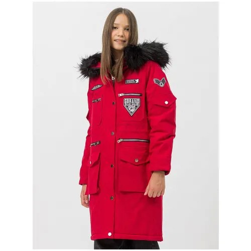 Пальто Jan Steen, зимнее, размер 146, красный