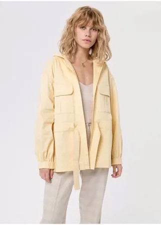 Куртка из хлопка Victoria Kuksina, бледно-желтый, S/M