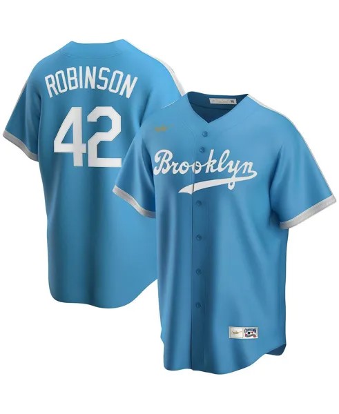 Мужская голубая майка игрока Jackie Robinson Brooklyn Dodgers Alternate Cooperstown Collection Nike