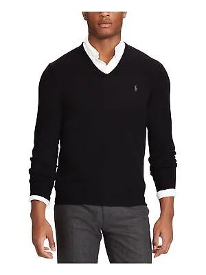 Мужской темно-синий пуловер с v-образным вырезом POLO RALPH LAUREN, классический размер 4XL, высокий