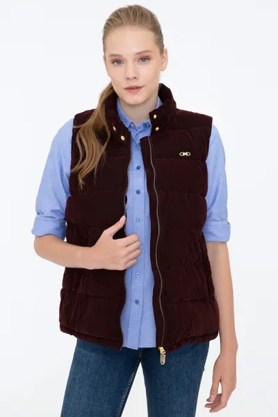 Утепленный жилет женский U.S. POLO Assn. G082SZ0100MAD21K бордовый 36
