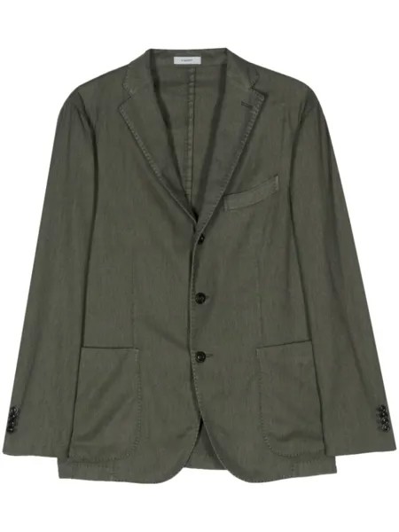 Однобортный пиджак K-Jacket Boglioli, зеленый