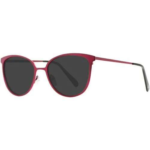 Солнцезащитные очки Forever, овальные, оправа: металл, для женщин, красный
