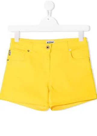 Moschino Kids шорты с аппликацией