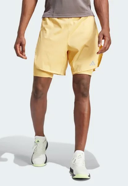 Спортивные шорты HIIT WORKOUT HEAT 2-IN-1 adidas Performance, цвет oat