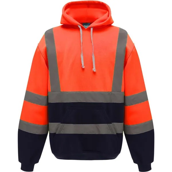 Толстовка Yoko Hooded High Visibility, оранжевый