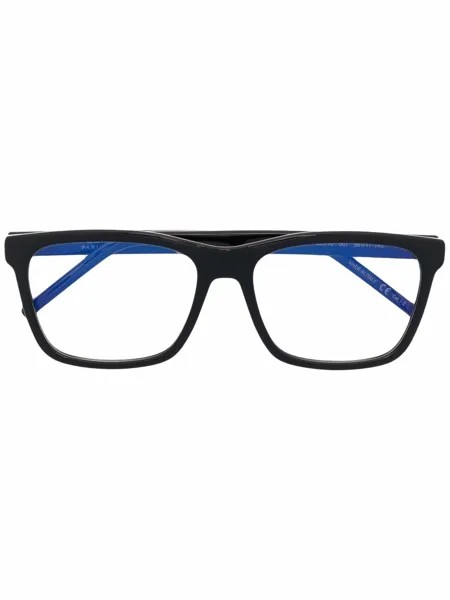 Saint Laurent Eyewear очки в прямоугольной оправе с логотипом