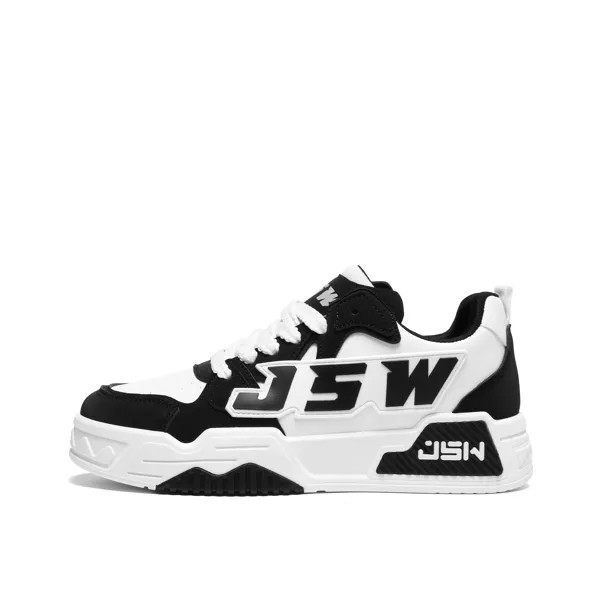 Кроссовки JEANSWEST Skateboarding Shoes Unisex Low-top, белый/черный