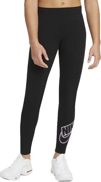 Леггинсы Nike Youth Girls Favorite черного/розового цвета, разные размеры