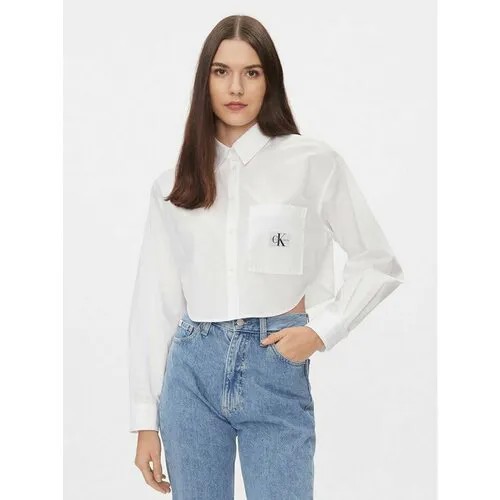 Рубашка Calvin Klein Jeans, размер XL [INT], белый