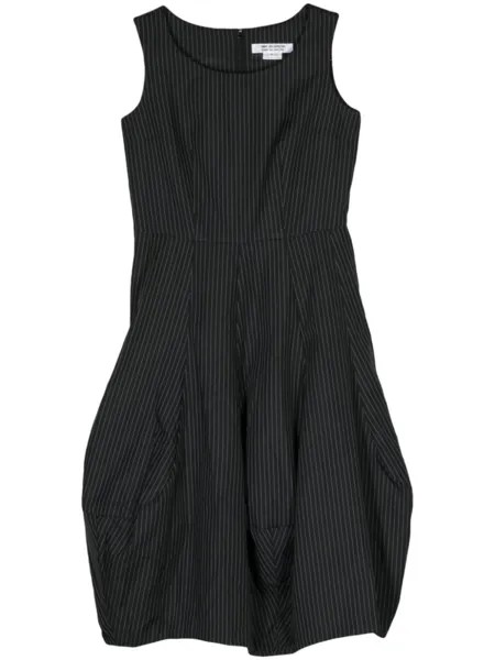 Расклешенное платье миди в тонкую полоску Comme Des Garçons Comme Des Garçons, черный