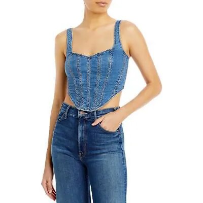 Женская джинсовая укороченная рубашка-бюстье Bardot Sweetheart BHFO 4604