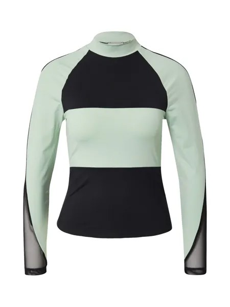 Лонгслив About You CORA, цвет Green/Black