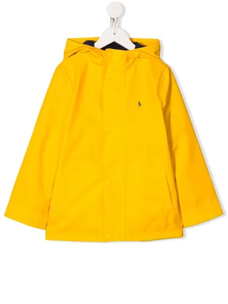 Ralph Lauren Kids непромокаемая куртка с капюшоном